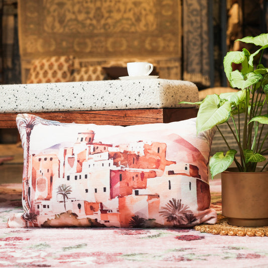 AVOLA PILLOW - POLYESTER CHENILLE/ COTTON